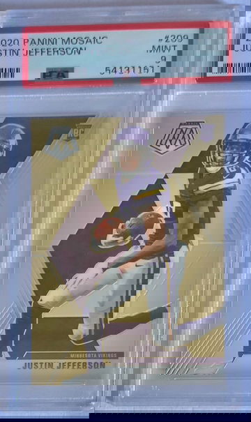2020 Justin Jefferson Mosaic #209 PSA 9