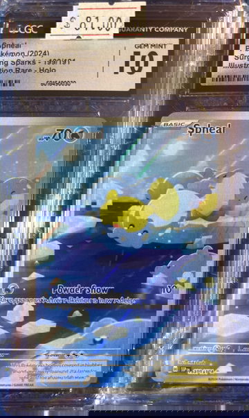 2024 Pokémon Spheal Surging Sparks 199/191 Alt Art CGC 10 Gem Mint