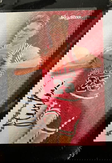 STEVE KERR 1996 Skybox Autographics SP Auto Great Bold Signature Chicago Bulls