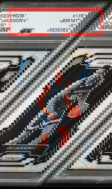 2023 PANINI PRIZM GG JACKSON #179 SILVER PRIZM PSA 10 GEM MINT GRIZZLIES