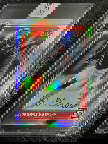 2021 Panini Optic Ja’Marr Chase Holo Auto 32/50