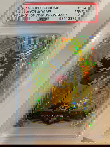 2014 Topps Chrome DaVante Adams X-Fractor RC PSA 9 -low pop!