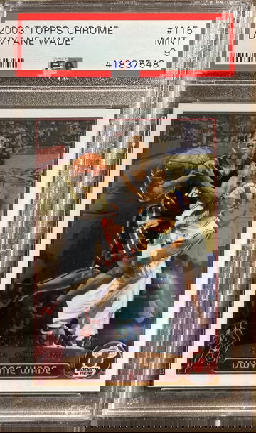 2003 Topps Chrome Dwyane Wade PSA 9