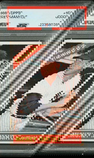 1966 Topps Mickey Mantle #50 PSA 2