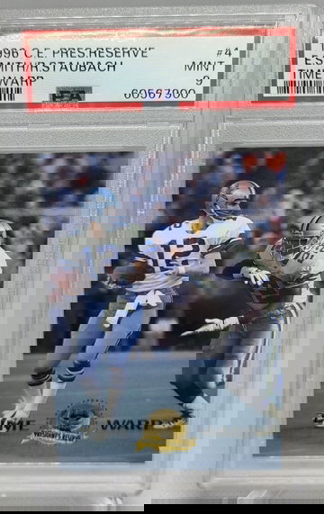 1996 C.E. President Reserve #4 Emmitt Smith/Roger Staubach Time Warp PSA 9