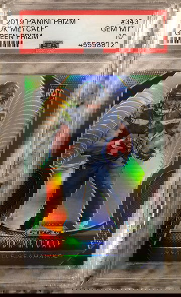 2019 Panini Prizm DK Metcalf Green Prizm Psa 10 