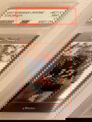 2007 Bowman Chrome Tom Brady PSA 9 Mint