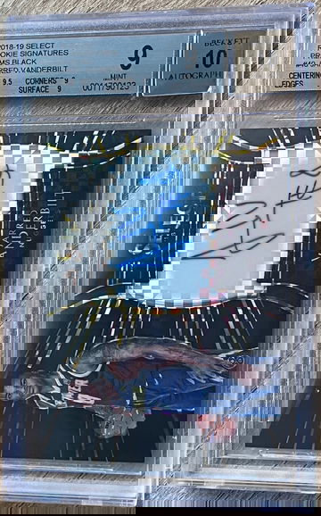 2018 Select RC signatures Black Jarred Vanderbilt 1/1 