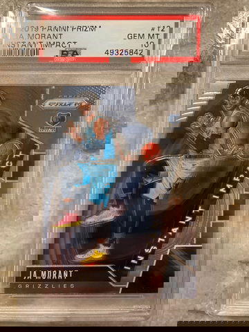 2019 Panini Prizm Ja Morant Instant Impact PSA 10 Gem-Mint