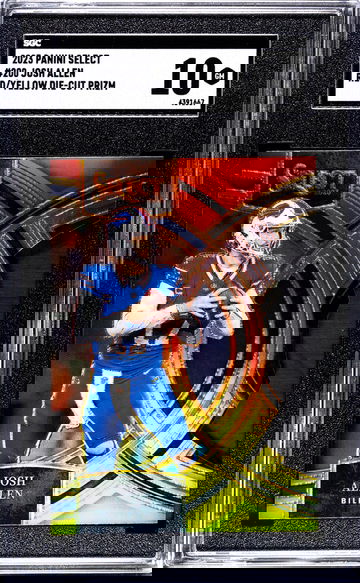 2023 Panini Select #200 Josh Allen Red/Yellow Die-Cut Prizm SGC 10