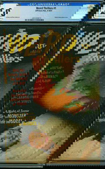 WEIRD THRILLERS #1, CGC 2.0 GD