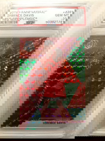 2019-20 Mosaic Terence Davis Red Green RC PSA 10