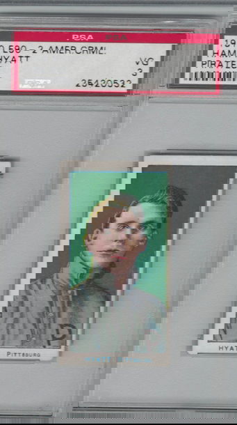 1910 E90 - 2  American Caramel Ham Hyatt PSA 3 VG