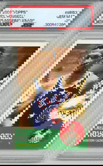 2007 TOPPS THE MISSING YEARS #BR63 BILL RUSSELL CARD CELTICS PSA 10 LOW POP