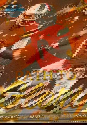 Cameron Ward 2024 Bowman Chrome U Football Path to Glory Orange /25 #PG-17