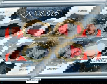 2017-18 The Cup Hoffman Stone Duchene Ryan Senators Quads Patch Gold 1/5