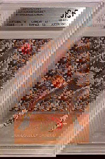 1992-93 ULTRA ALL ROOKIE SERIES #7 SHAQUILLE O'NEAL ROOKIE BGS 8.5 NM-MT+