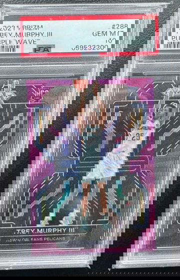 2021 Prizm Purple Wave Rookie Trey Murphy PSA 10 GEM MINT