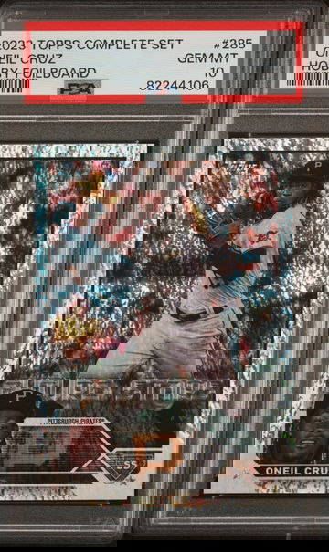 2023 Topps Complete Set Hobby Foilboard Oneil Cruz #285 PSA 10