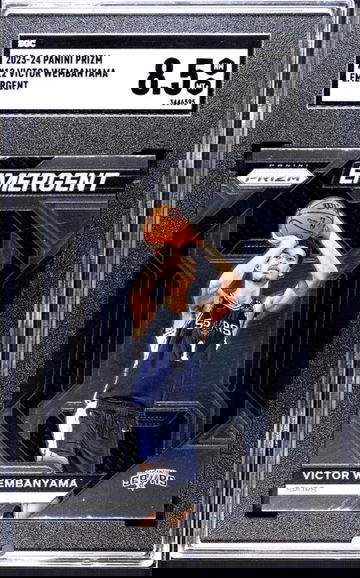 2023-24 Panini Prizm Victor Wembanyama Emergent SGC 8.5