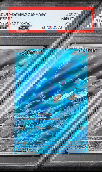 2024 Pokemon Shrouded Fable Illustration Rare Horsea #067/064 PSA 9