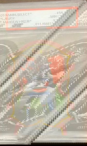 Jerry Jeudy PSA9 2020 Select Die Cut Maroon Rc