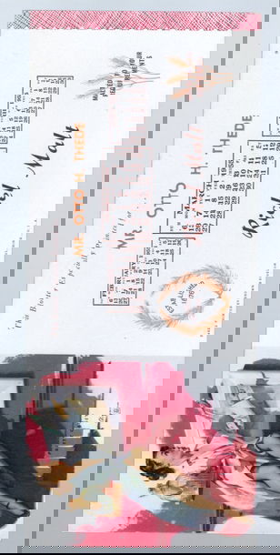 1955 Non Sport Ink/Business Blotter Mutoscope Gil Elvgren "Pretty Cagey"