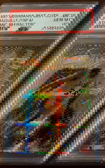 1997 Bowman's Best Cuts Shaq #BC10 Atomic Refractor