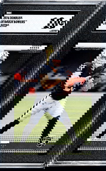 2024 Donruss #28 Brock Bowers '04 Retro SGC 10