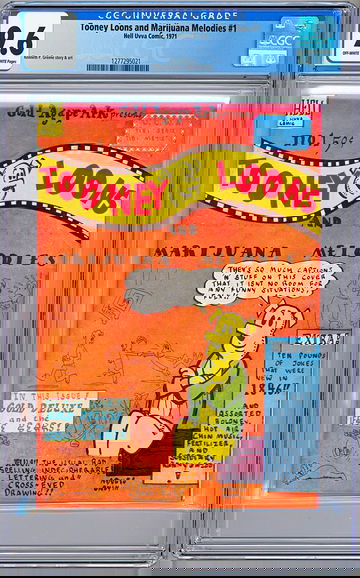 TOONEY LOONS & MARIJUANA MELODIES #1 CGC 9.6 VINTAGE CULT UNDERGROUND PRESS 1971