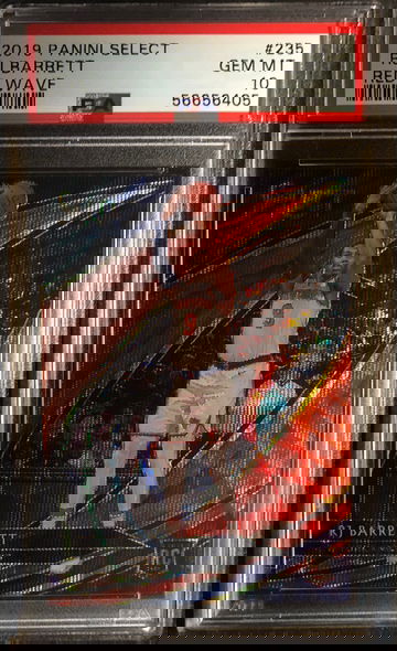 2019 Panini Select RJ BARRETT Red Wave PSA 10 Gem Mint #235