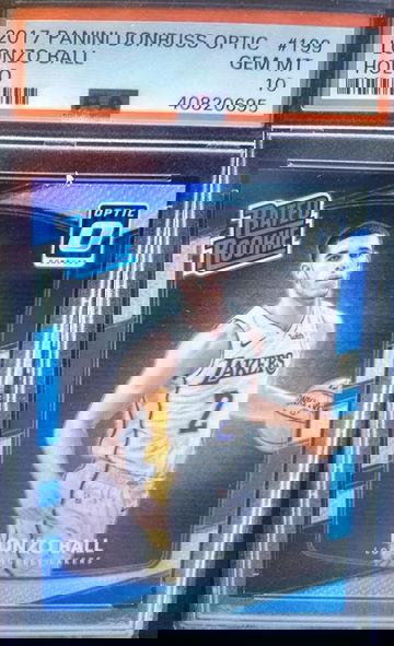 2017 Lonzo Ball Donruss Optic Holo PSA 10 Gem Mint #199