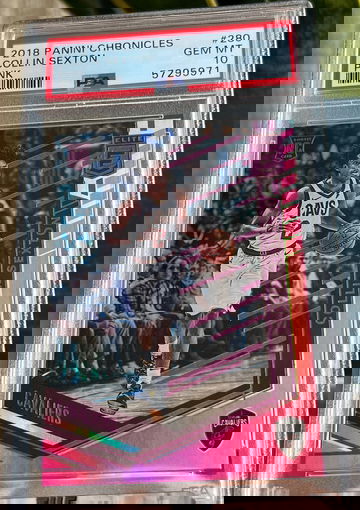 2018 Panini Chronicles Elite Pink Insert Collin Sexton Rookie #280 PSA 10 Gem RC