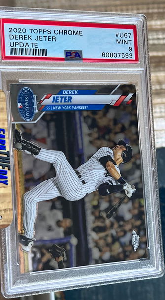 2020 Topps Chrome Update U67 Derek Jeter - PSA 9 Low Pop New York Yankees Mint 