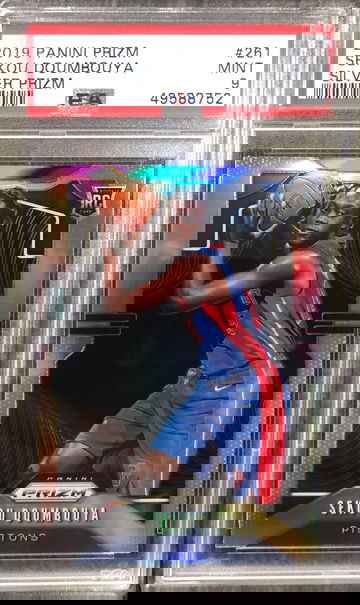 2019 Prizm Silver Sekou Doumbouya #261 PSA 9 MINT