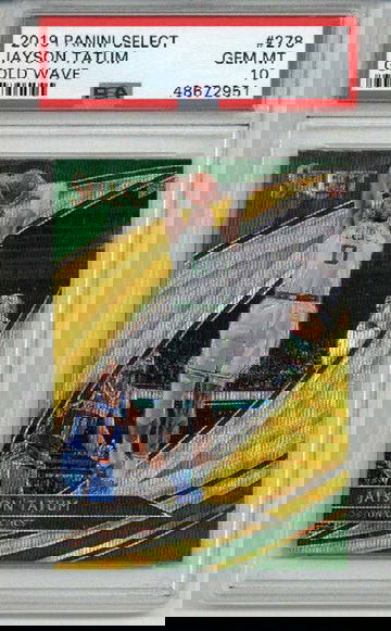 2019 PANINI SELECT GOLD WAVE #278 JAYSON TATUM CARD CELTICS PSA 10 LOW POP