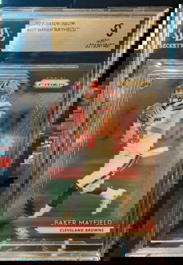 BAKER MAYFIELD PRIZM ROOKIECLEVELAND BROWNS  BGS 9 