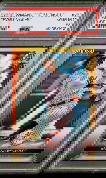 2023 Bowman Chrome NSCC The National Anthony Volpe Gold RC  /50 - PSA 10