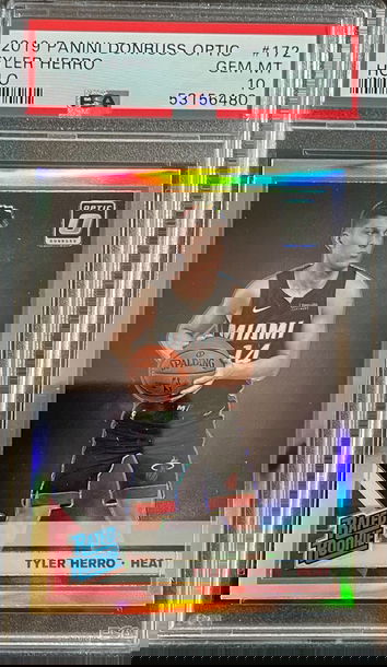 2019 Panini Donruss Optic Holo Tyler Herro PSA 10 Gen-Mint