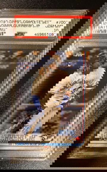 2019 Topps Complete Set #700 Vladimir Guerrero Jr. Batting Variation RC Rookie PSA 10 GEM MINT