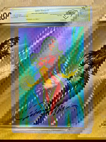 Spider-Woman #1 (2020) 9.8 Marvel Comics J Scott Campbell Virgin Signed