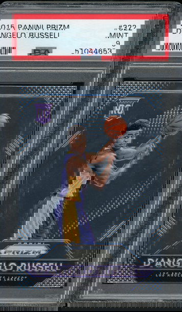 D'Angelo Russell 2015/16 Panini Prizm #322 RC PSA 9 MINT Lakers Wolves