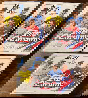 (3) 2020/21 TOPPS CHROME UEFA CHAMPIONS LEAGUE BLASTERS