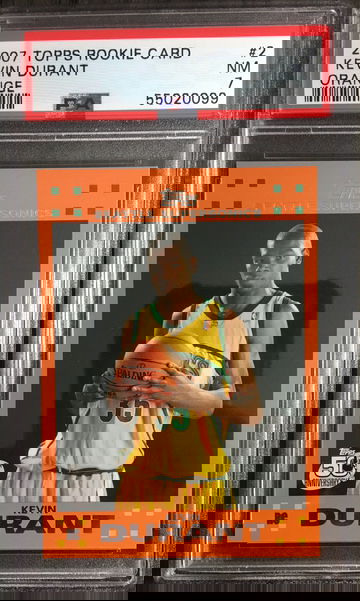 2007 Topps Orange Kevin Durant RC PSA 7