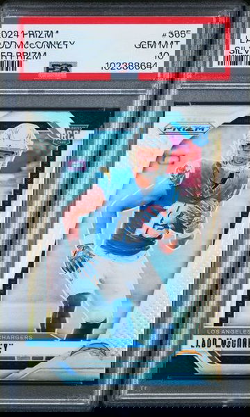 2024 Panini Prizm Ladd McConkey Silver Holo Rookie RC PSA 10