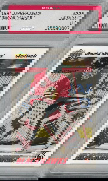 1991 Upper Deck Dominik Hasek RC PSA 10 Gem-Mint