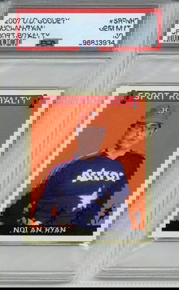2007 UPPER DECK GOUDEY SPORT ROYALTY NOLAN RYAN CARD ASTROS PSA 10 LOW POP