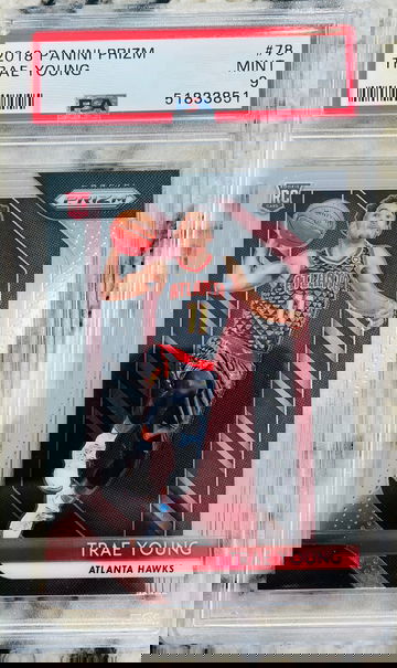 PSA 9 2018 Prizm Trae Young Atlanta Hawks Ships From Canada Priority 