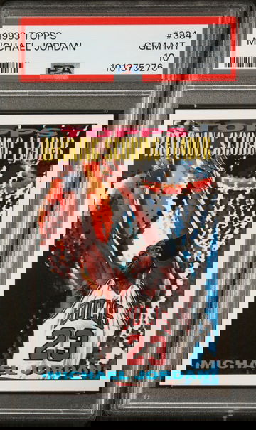 1993 Topps Reigning Scoring Leader Michael Jordan #384 PSA 10