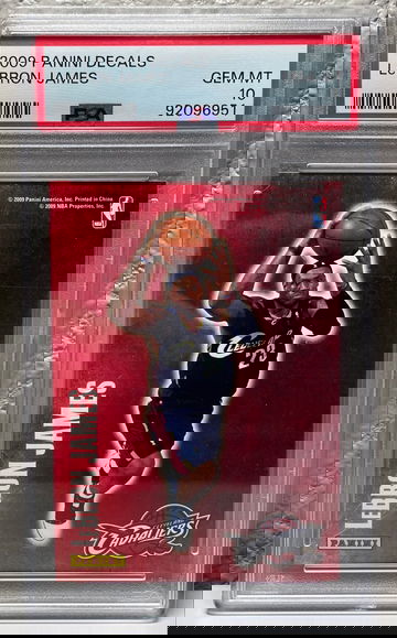 2009 Panini Decals Lebron James PSA 10